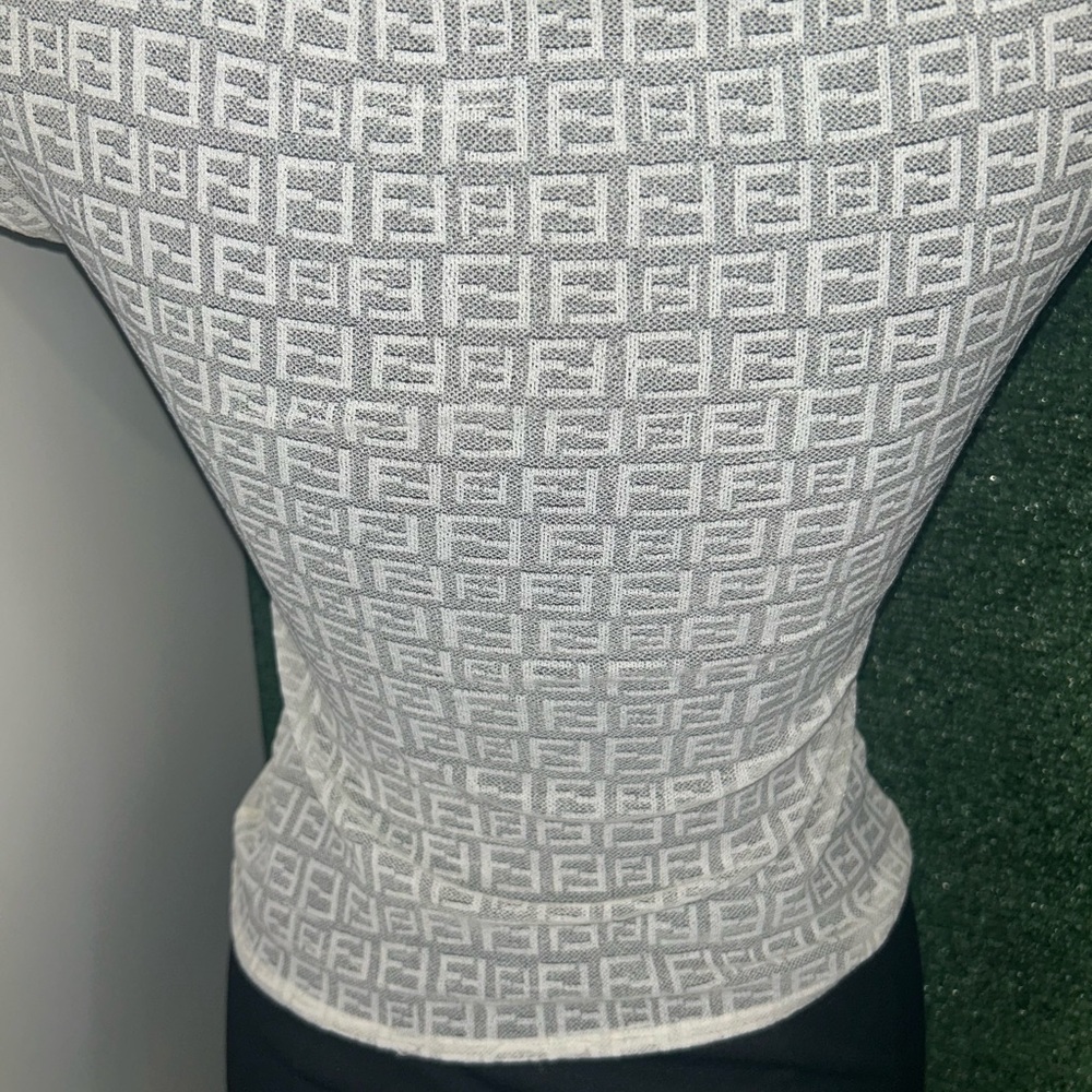 Fendi White FF Monogram‎ Blouse - Picture 4 of 8